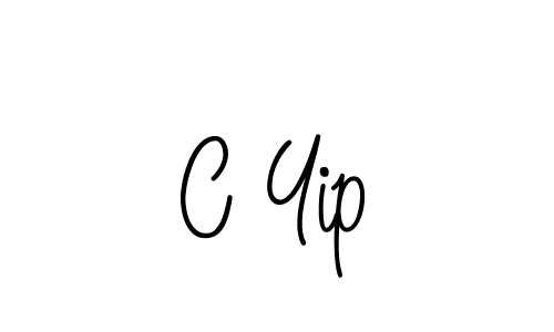 Also we have C Yip name is the best signature style. Create professional handwritten signature collection using Angelique-Rose-font-FFP autograph style. C Yip signature style 5 images and pictures png