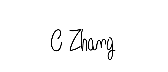 C Zhang stylish signature style. Best Handwritten Sign (Angelique-Rose-font-FFP) for my name. Handwritten Signature Collection Ideas for my name C Zhang. C Zhang signature style 5 images and pictures png