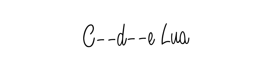 Similarly Angelique-Rose-font-FFP is the best handwritten signature design. Signature creator online .You can use it as an online autograph creator for name C--d--e Lua. C--d--e Lua signature style 5 images and pictures png