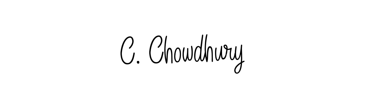 Create a beautiful signature design for name C. Chowdhury. With this signature (Angelique-Rose-font-FFP) fonts, you can make a handwritten signature for free. C. Chowdhury signature style 5 images and pictures png