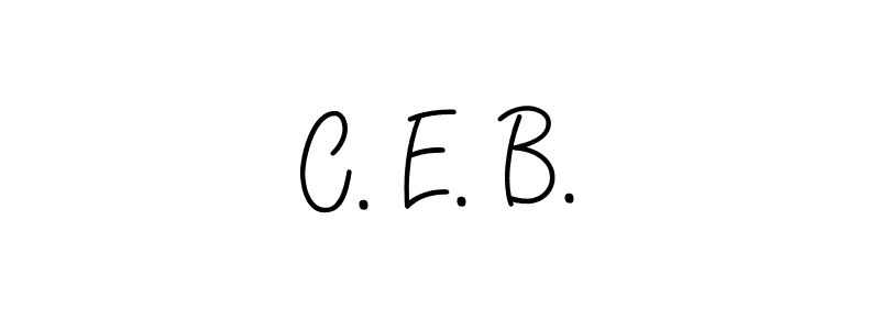 Also we have C. E. B. name is the best signature style. Create professional handwritten signature collection using Angelique-Rose-font-FFP autograph style. C. E. B. signature style 5 images and pictures png