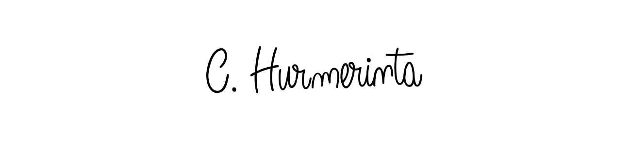 if you are searching for the best signature style for your name C. Hurmerinta. so please give up your signature search. here we have designed multiple signature styles  using Angelique-Rose-font-FFP. C. Hurmerinta signature style 5 images and pictures png