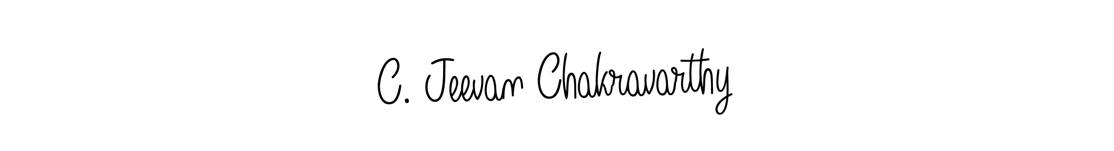 Design your own signature with our free online signature maker. With this signature software, you can create a handwritten (Angelique-Rose-font-FFP) signature for name C. Jeevan Chakravarthy. C. Jeevan Chakravarthy signature style 5 images and pictures png