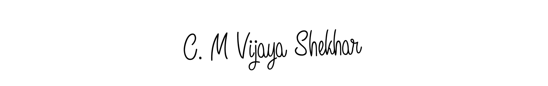 Make a short C. M Vijaya Shekhar signature style. Manage your documents anywhere anytime using Angelique-Rose-font-FFP. Create and add eSignatures, submit forms, share and send files easily. C. M Vijaya Shekhar signature style 5 images and pictures png