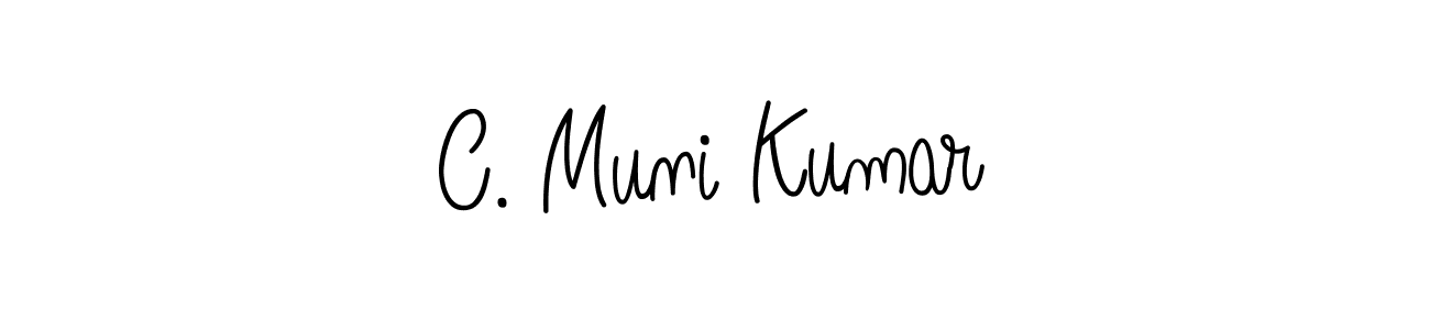 This is the best signature style for the C. Muni Kumar name. Also you like these signature font (Angelique-Rose-font-FFP). Mix name signature. C. Muni Kumar signature style 5 images and pictures png