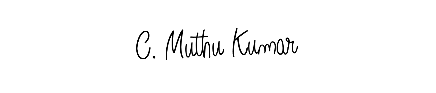 Use a signature maker to create a handwritten signature online. With this signature software, you can design (Angelique-Rose-font-FFP) your own signature for name C. Muthu Kumar. C. Muthu Kumar signature style 5 images and pictures png