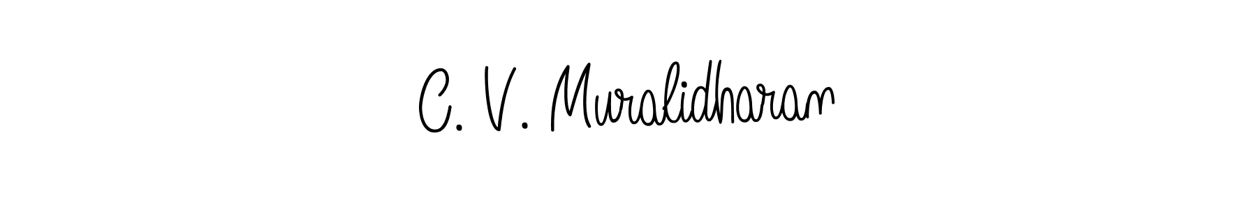 How to Draw C. V. Muralidharan signature style? Angelique-Rose-font-FFP is a latest design signature styles for name C. V. Muralidharan. C. V. Muralidharan signature style 5 images and pictures png