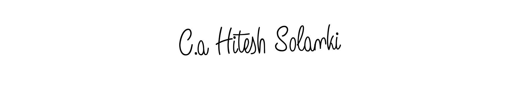 Also we have C.a Hitesh Solanki name is the best signature style. Create professional handwritten signature collection using Angelique-Rose-font-FFP autograph style. C.a Hitesh Solanki signature style 5 images and pictures png