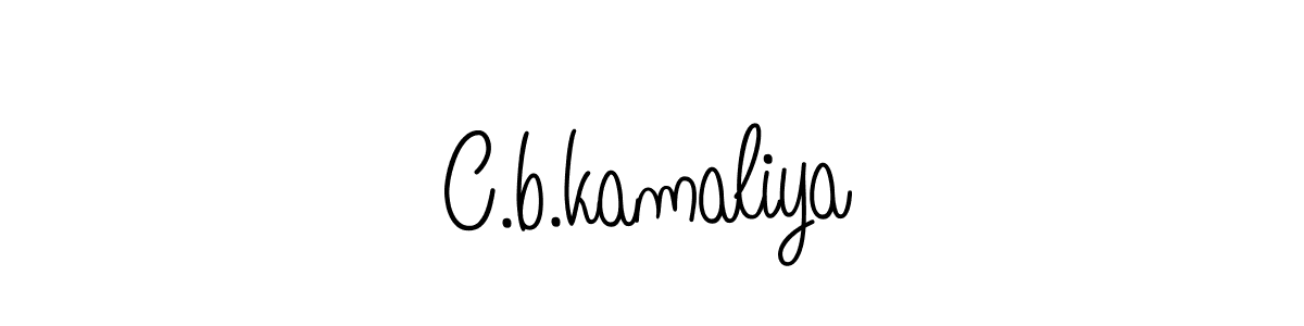 Once you've used our free online signature maker to create your best signature Angelique-Rose-font-FFP style, it's time to enjoy all of the benefits that C.b.kamaliya name signing documents. C.b.kamaliya signature style 5 images and pictures png