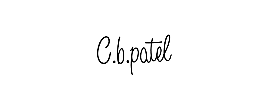 You should practise on your own different ways (Angelique-Rose-font-FFP) to write your name (C.b.patel) in signature. don't let someone else do it for you. C.b.patel signature style 5 images and pictures png