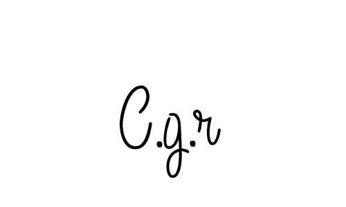 Make a beautiful signature design for name C.g.r. With this signature (Angelique-Rose-font-FFP) style, you can create a handwritten signature for free. C.g.r signature style 5 images and pictures png