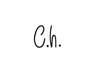 Use a signature maker to create a handwritten signature online. With this signature software, you can design (Angelique-Rose-font-FFP) your own signature for name C.h.. C.h. signature style 5 images and pictures png