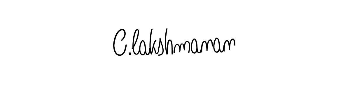 Create a beautiful signature design for name C.lakshmanan. With this signature (Angelique-Rose-font-FFP) fonts, you can make a handwritten signature for free. C.lakshmanan signature style 5 images and pictures png