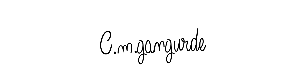 Angelique-Rose-font-FFP is a professional signature style that is perfect for those who want to add a touch of class to their signature. It is also a great choice for those who want to make their signature more unique. Get C.m.gangurde name to fancy signature for free. C.m.gangurde signature style 5 images and pictures png