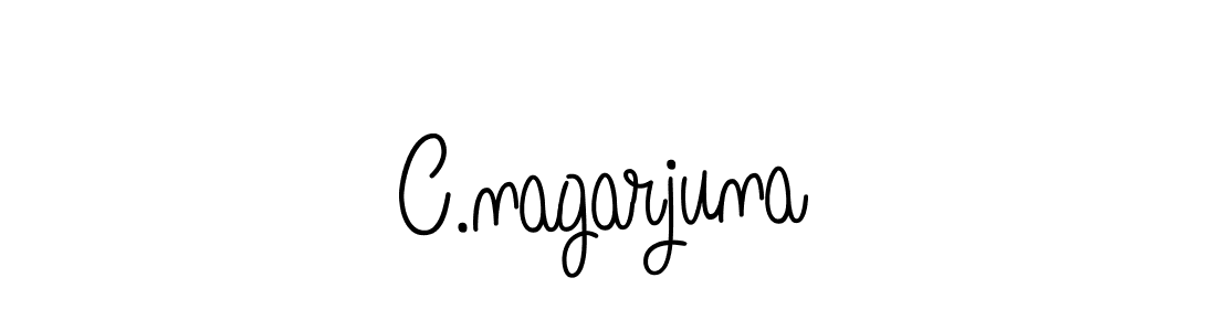 Design your own signature with our free online signature maker. With this signature software, you can create a handwritten (Angelique-Rose-font-FFP) signature for name C.nagarjuna. C.nagarjuna signature style 5 images and pictures png