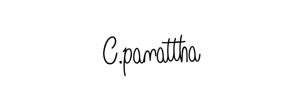 C.panattha stylish signature style. Best Handwritten Sign (Angelique-Rose-font-FFP) for my name. Handwritten Signature Collection Ideas for my name C.panattha. C.panattha signature style 5 images and pictures png