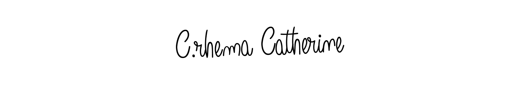 Also we have C.rhema Catherine name is the best signature style. Create professional handwritten signature collection using Angelique-Rose-font-FFP autograph style. C.rhema Catherine signature style 5 images and pictures png