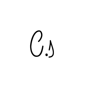 You should practise on your own different ways (Angelique-Rose-font-FFP) to write your name (C.s) in signature. don't let someone else do it for you. C.s signature style 5 images and pictures png