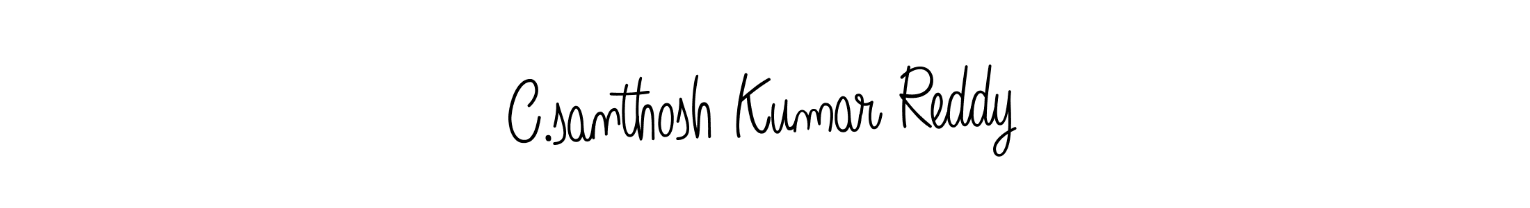 Create a beautiful signature design for name C.santhosh Kumar Reddy. With this signature (Angelique-Rose-font-FFP) fonts, you can make a handwritten signature for free. C.santhosh Kumar Reddy signature style 5 images and pictures png