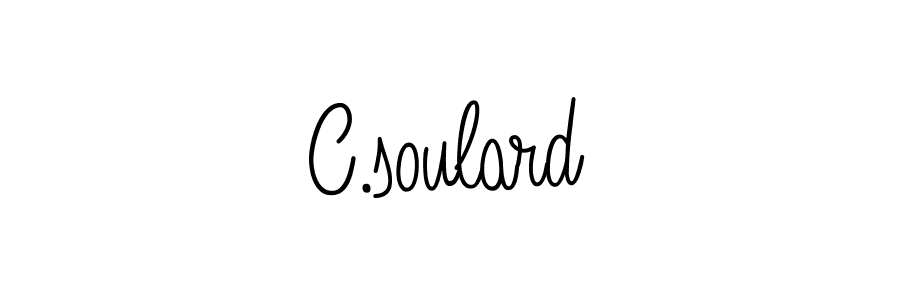 Make a beautiful signature design for name C.soulard. With this signature (Angelique-Rose-font-FFP) style, you can create a handwritten signature for free. C.soulard signature style 5 images and pictures png