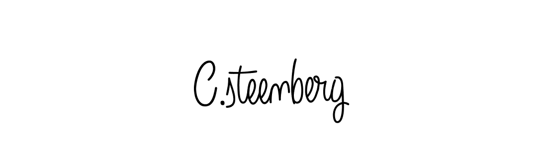 You should practise on your own different ways (Angelique-Rose-font-FFP) to write your name (C.steenberg) in signature. don't let someone else do it for you. C.steenberg signature style 5 images and pictures png