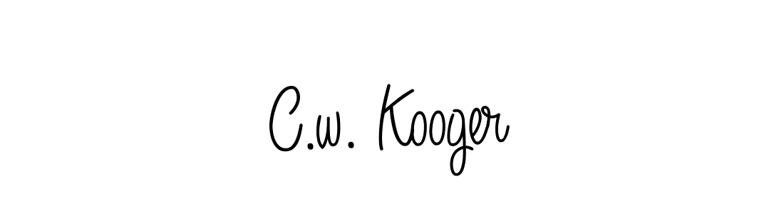 How to Draw C.w. Kooger signature style? Angelique-Rose-font-FFP is a latest design signature styles for name C.w. Kooger. C.w. Kooger signature style 5 images and pictures png