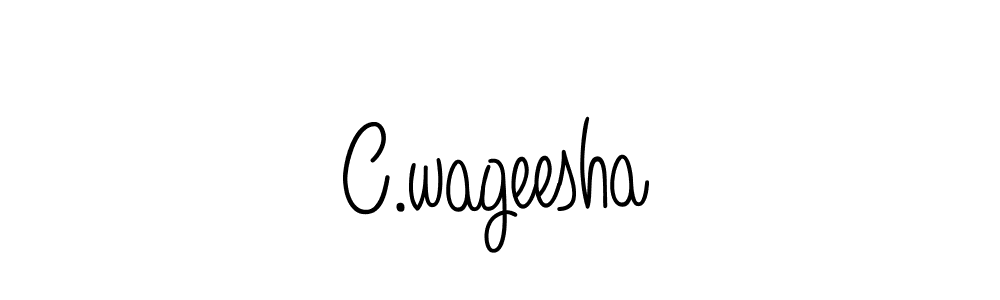 How to make C.wageesha signature? Angelique-Rose-font-FFP is a professional autograph style. Create handwritten signature for C.wageesha name. C.wageesha signature style 5 images and pictures png