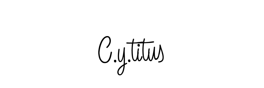 Make a beautiful signature design for name C.y.titus. Use this online signature maker to create a handwritten signature for free. C.y.titus signature style 5 images and pictures png