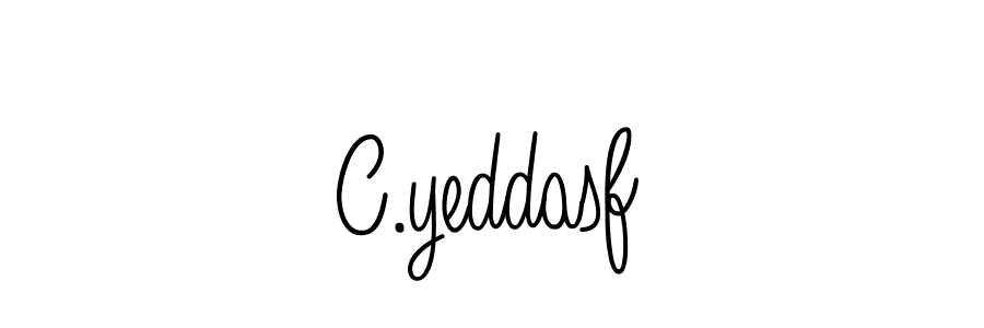 The best way (Angelique-Rose-font-FFP) to make a short signature is to pick only two or three words in your name. The name C.yeddasf include a total of six letters. For converting this name. C.yeddasf signature style 5 images and pictures png