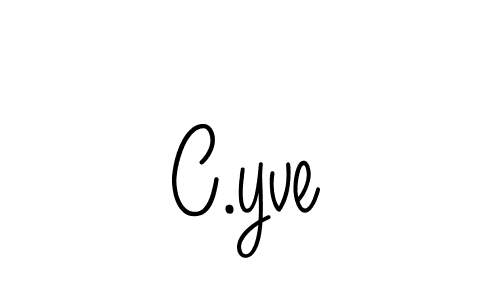 Also we have C.yve name is the best signature style. Create professional handwritten signature collection using Angelique-Rose-font-FFP autograph style. C.yve signature style 5 images and pictures png