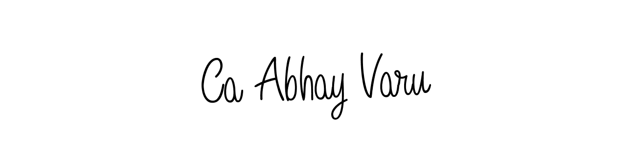 The best way (Angelique-Rose-font-FFP) to make a short signature is to pick only two or three words in your name. The name Ca Abhay Varu include a total of six letters. For converting this name. Ca Abhay Varu signature style 5 images and pictures png