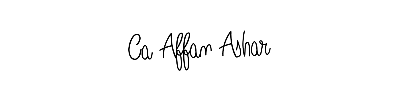 if you are searching for the best signature style for your name Ca Affan Ashar. so please give up your signature search. here we have designed multiple signature styles  using Angelique-Rose-font-FFP. Ca Affan Ashar signature style 5 images and pictures png