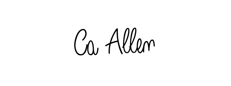 The best way (Angelique-Rose-font-FFP) to make a short signature is to pick only two or three words in your name. The name Ca Allen include a total of six letters. For converting this name. Ca Allen signature style 5 images and pictures png
