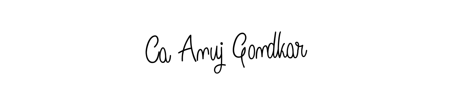 Make a beautiful signature design for name Ca Anuj Gondkar. Use this online signature maker to create a handwritten signature for free. Ca Anuj Gondkar signature style 5 images and pictures png