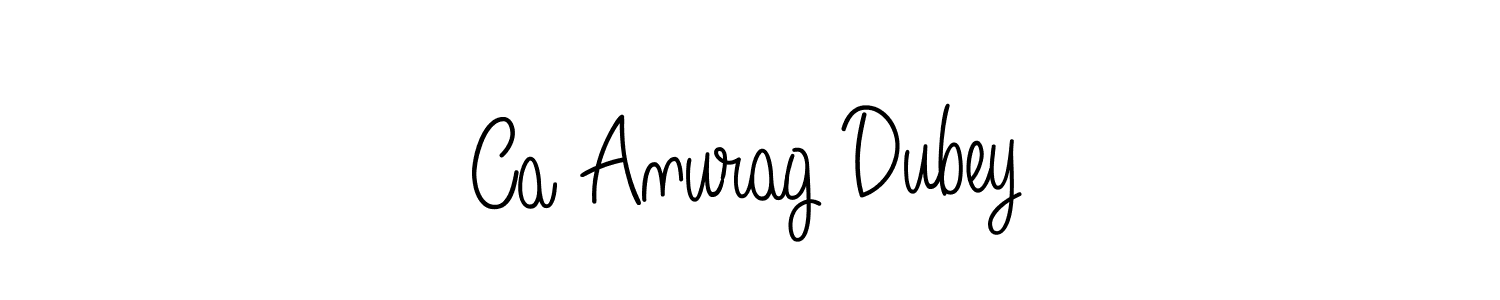 Create a beautiful signature design for name Ca Anurag Dubey. With this signature (Angelique-Rose-font-FFP) fonts, you can make a handwritten signature for free. Ca Anurag Dubey signature style 5 images and pictures png