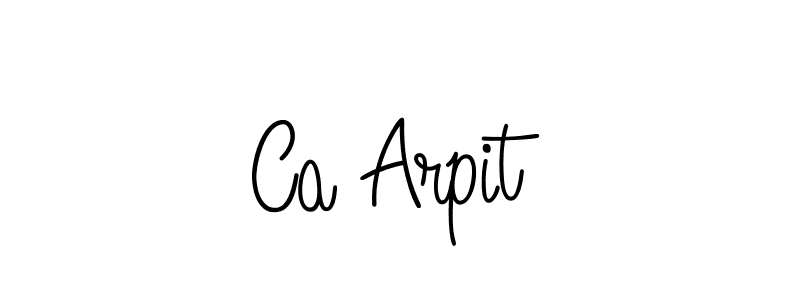 Use a signature maker to create a handwritten signature online. With this signature software, you can design (Angelique-Rose-font-FFP) your own signature for name Ca Arpit. Ca Arpit signature style 5 images and pictures png