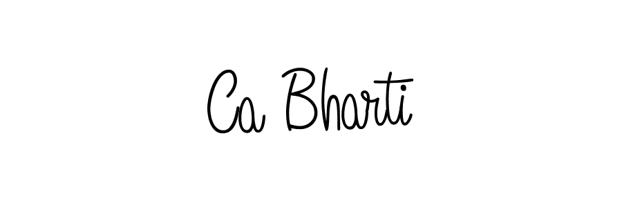 How to Draw Ca Bharti signature style? Angelique-Rose-font-FFP is a latest design signature styles for name Ca Bharti. Ca Bharti signature style 5 images and pictures png