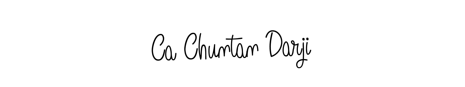 How to make Ca Chuntan Darji name signature. Use Angelique-Rose-font-FFP style for creating short signs online. This is the latest handwritten sign. Ca Chuntan Darji signature style 5 images and pictures png