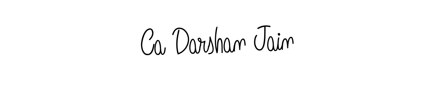 Also we have Ca Darshan Jain name is the best signature style. Create professional handwritten signature collection using Angelique-Rose-font-FFP autograph style. Ca Darshan Jain signature style 5 images and pictures png