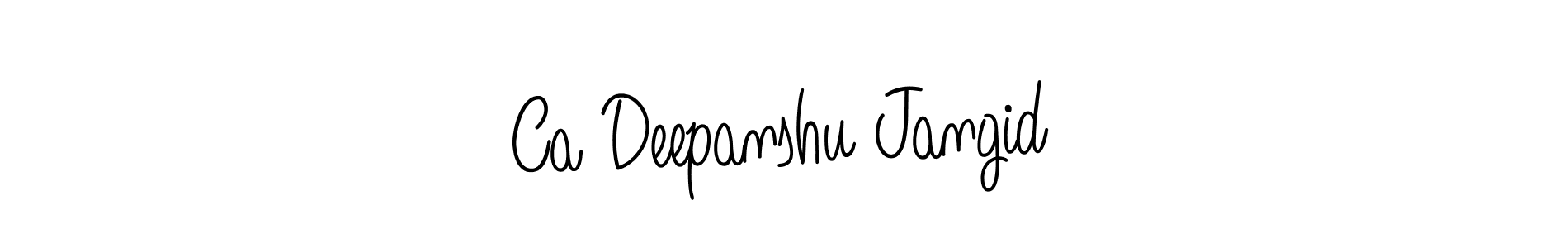 How to make Ca Deepanshu Jangid name signature. Use Angelique-Rose-font-FFP style for creating short signs online. This is the latest handwritten sign. Ca Deepanshu Jangid signature style 5 images and pictures png