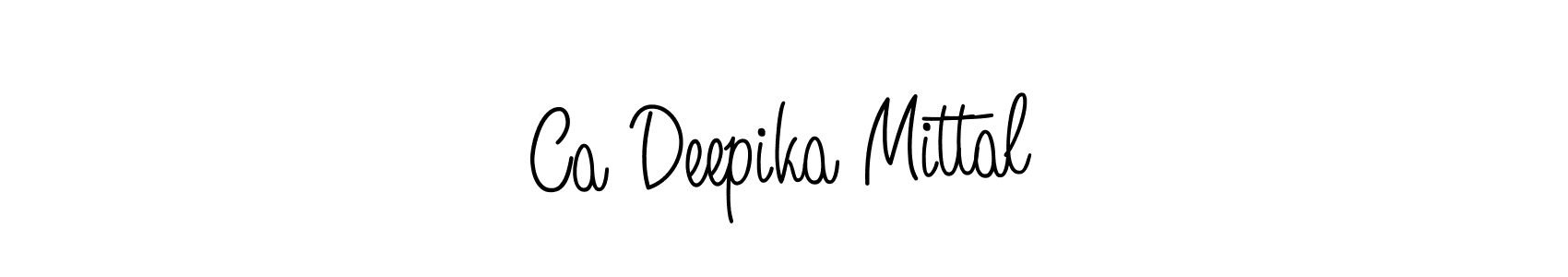 How to make Ca Deepika Mittal signature? Angelique-Rose-font-FFP is a professional autograph style. Create handwritten signature for Ca Deepika Mittal name. Ca Deepika Mittal signature style 5 images and pictures png