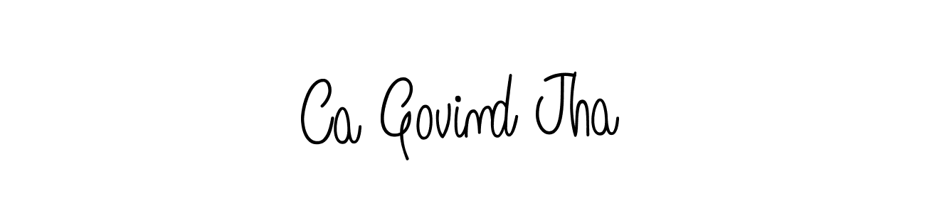 It looks lik you need a new signature style for name Ca Govind Jha. Design unique handwritten (Angelique-Rose-font-FFP) signature with our free signature maker in just a few clicks. Ca Govind Jha signature style 5 images and pictures png