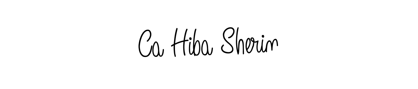 Make a short Ca Hiba Sherin signature style. Manage your documents anywhere anytime using Angelique-Rose-font-FFP. Create and add eSignatures, submit forms, share and send files easily. Ca Hiba Sherin signature style 5 images and pictures png