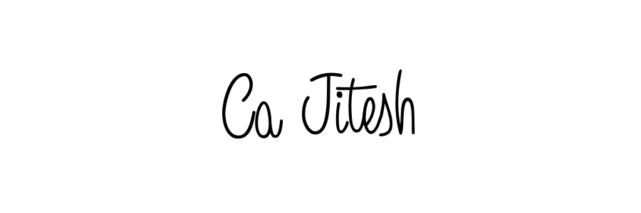 Ca Jitesh stylish signature style. Best Handwritten Sign (Angelique-Rose-font-FFP) for my name. Handwritten Signature Collection Ideas for my name Ca Jitesh. Ca Jitesh signature style 5 images and pictures png