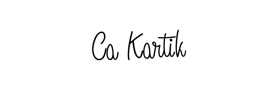 Make a beautiful signature design for name Ca Kartik. Use this online signature maker to create a handwritten signature for free. Ca Kartik signature style 5 images and pictures png