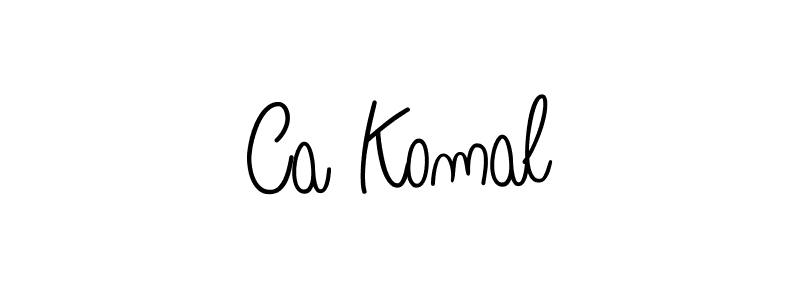 How to make Ca Komal signature? Angelique-Rose-font-FFP is a professional autograph style. Create handwritten signature for Ca Komal name. Ca Komal signature style 5 images and pictures png