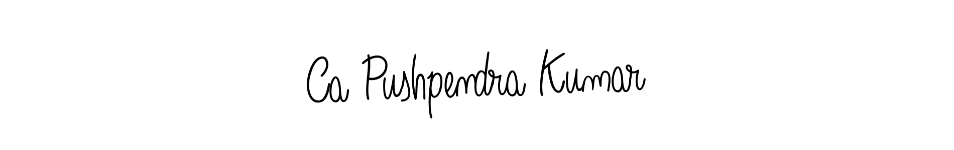 Use a signature maker to create a handwritten signature online. With this signature software, you can design (Angelique-Rose-font-FFP) your own signature for name Ca Pushpendra Kumar. Ca Pushpendra Kumar signature style 5 images and pictures png