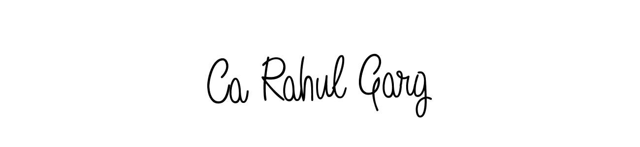 You should practise on your own different ways (Angelique-Rose-font-FFP) to write your name (Ca Rahul Garg) in signature. don't let someone else do it for you. Ca Rahul Garg signature style 5 images and pictures png