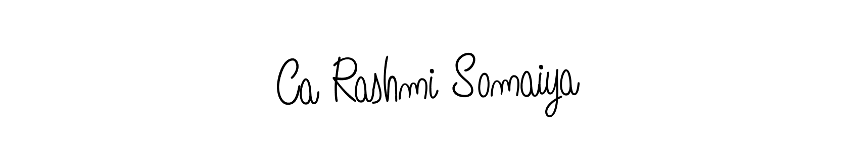 if you are searching for the best signature style for your name Ca Rashmi Somaiya. so please give up your signature search. here we have designed multiple signature styles  using Angelique-Rose-font-FFP. Ca Rashmi Somaiya signature style 5 images and pictures png