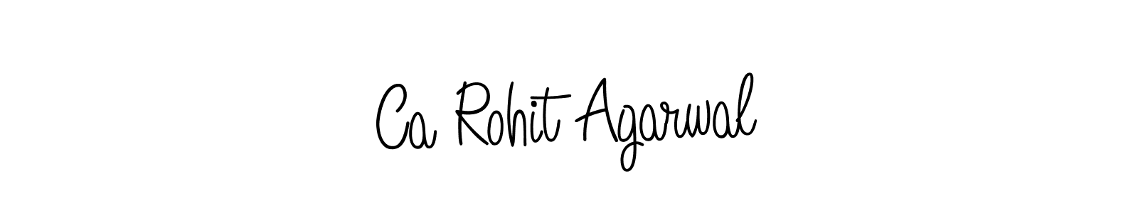 The best way (Angelique-Rose-font-FFP) to make a short signature is to pick only two or three words in your name. The name Ca Rohit Agarwal include a total of six letters. For converting this name. Ca Rohit Agarwal signature style 5 images and pictures png